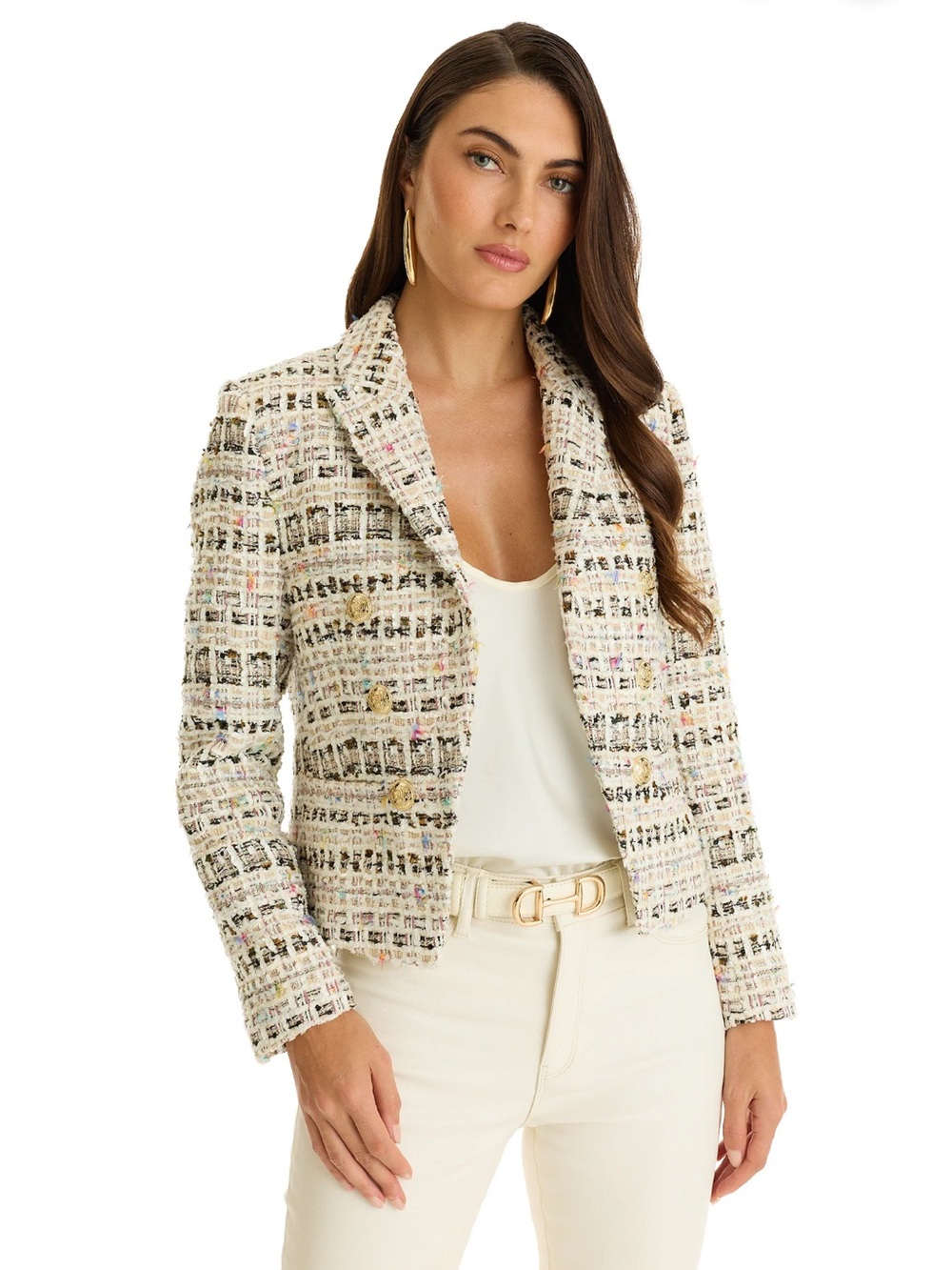 The Noli Shop tweed blazer